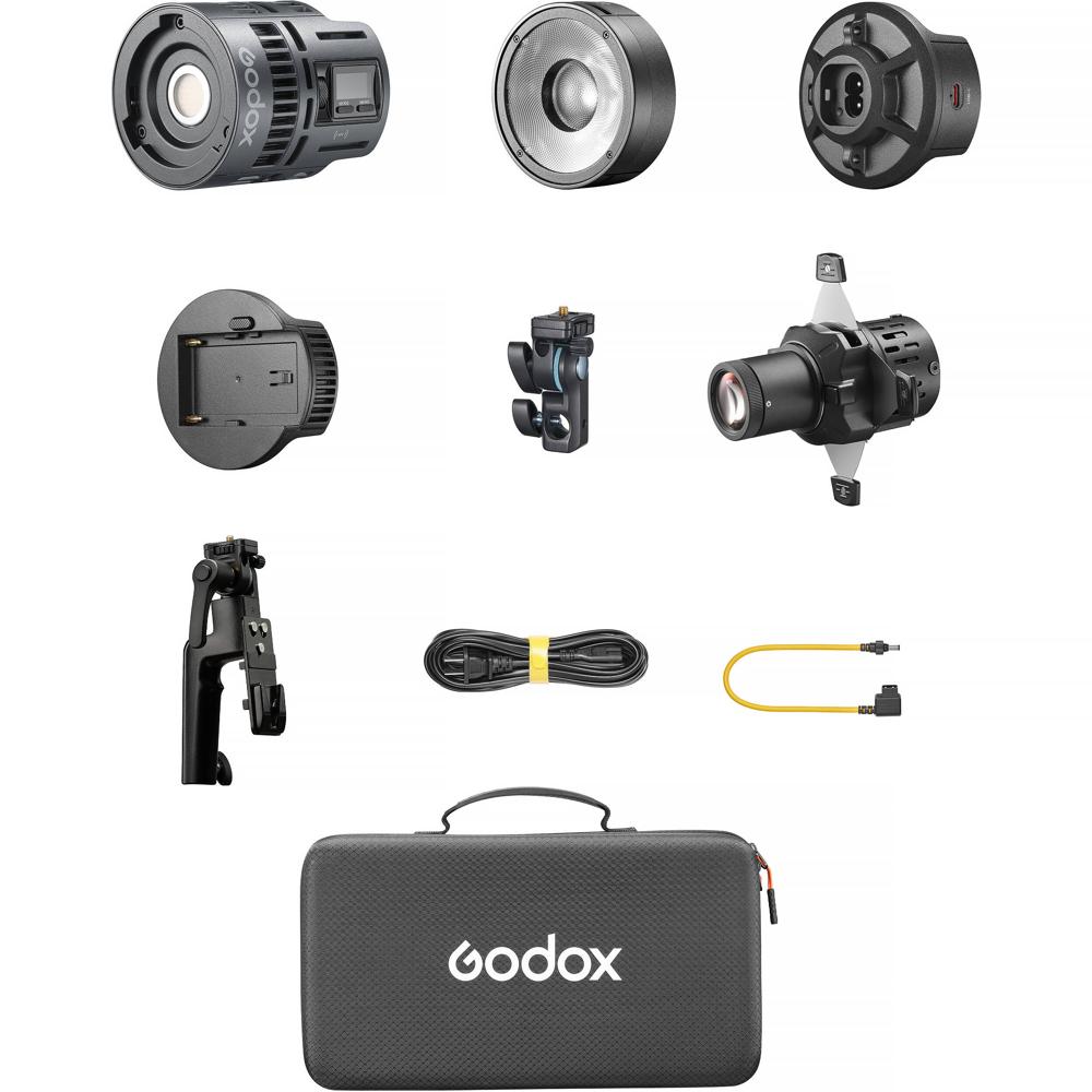 Godox RS60R Monolight LED RGB con Kit de Proyección - 11,000 Lux, Control DMX y Bluetooth