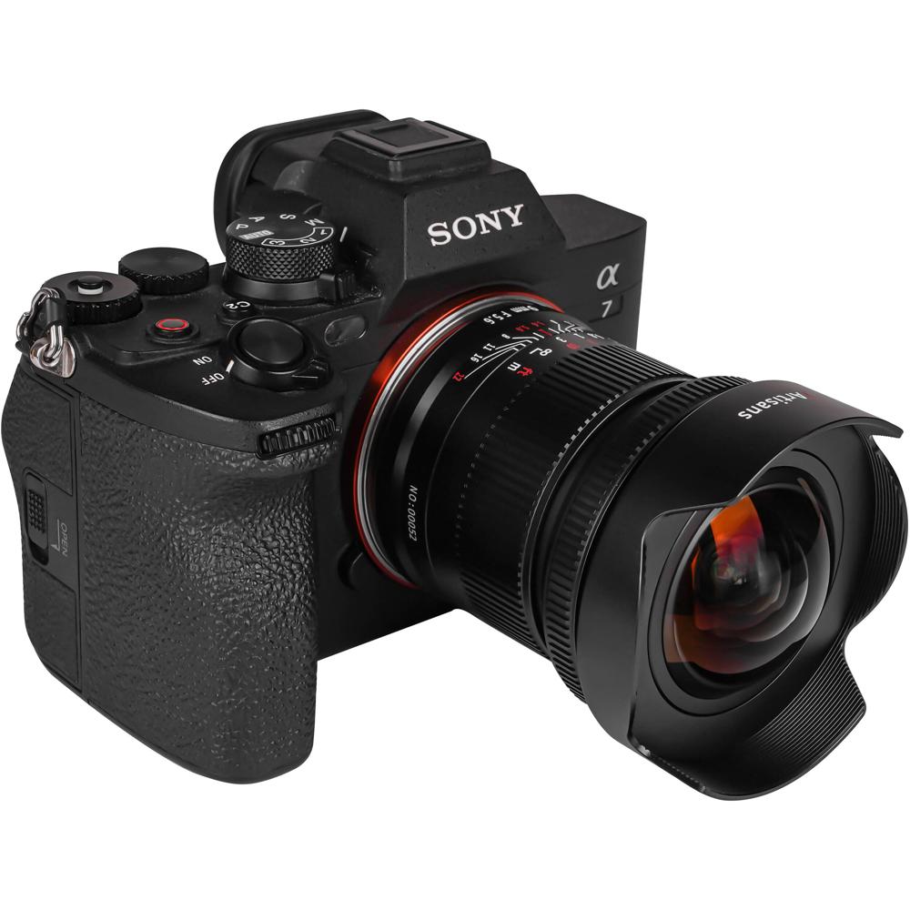 7Artisans Lente 9mm f/5.6 para Sony E - Diseño Ultra-Ancho, Soporta Filtros ND Traseros,