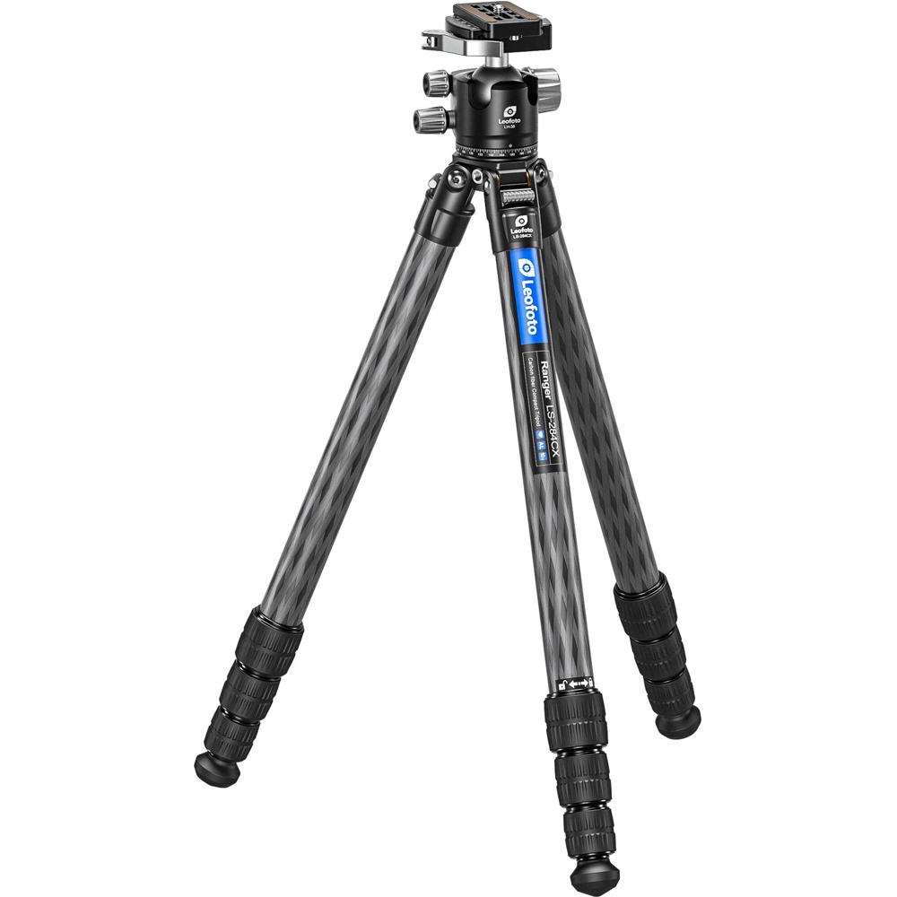 Leofoto LS-284C X Ranger Trípode de Carbono con Cabezal de Bola LH-36LR, Capacidad de Car
