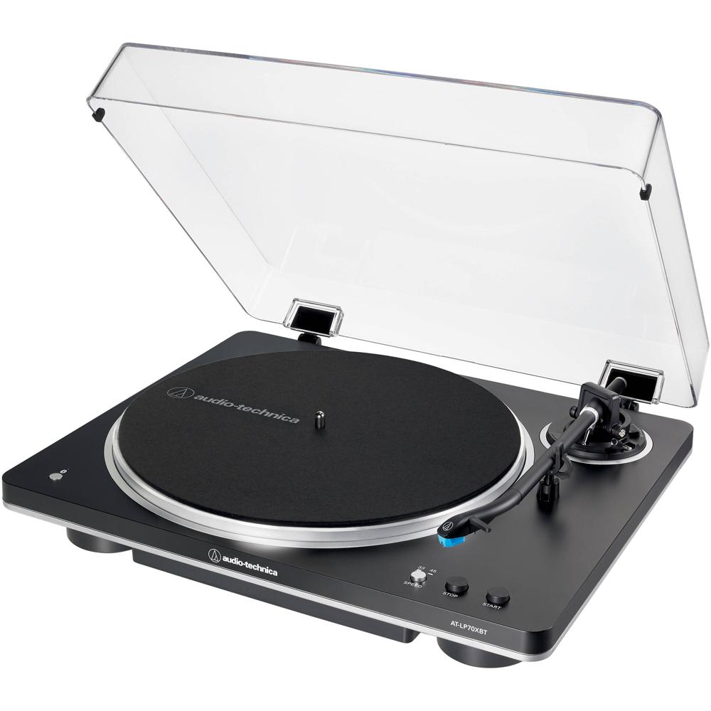 Audio-Technica Tocadiscos AT-LP70XBT Automático de Correa con Bluetooth - Placa de Alumin