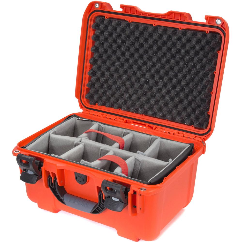 Nanuk 918 Estuche Duro Naranja 21L con Divisores Acolchados, Resistente al Agua y al Polvo