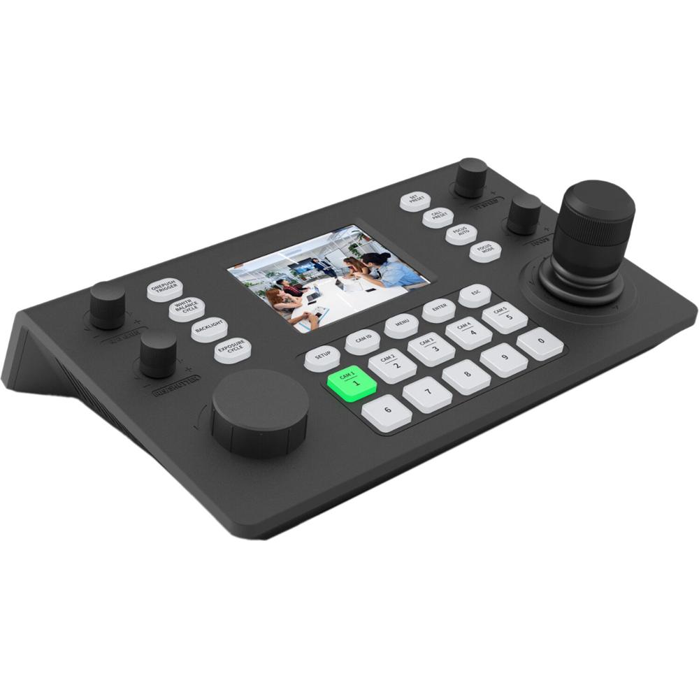 PTZCam Controlador Mini NDI para Cámaras PTZ con Joystick y Pantalla de 3.5""
