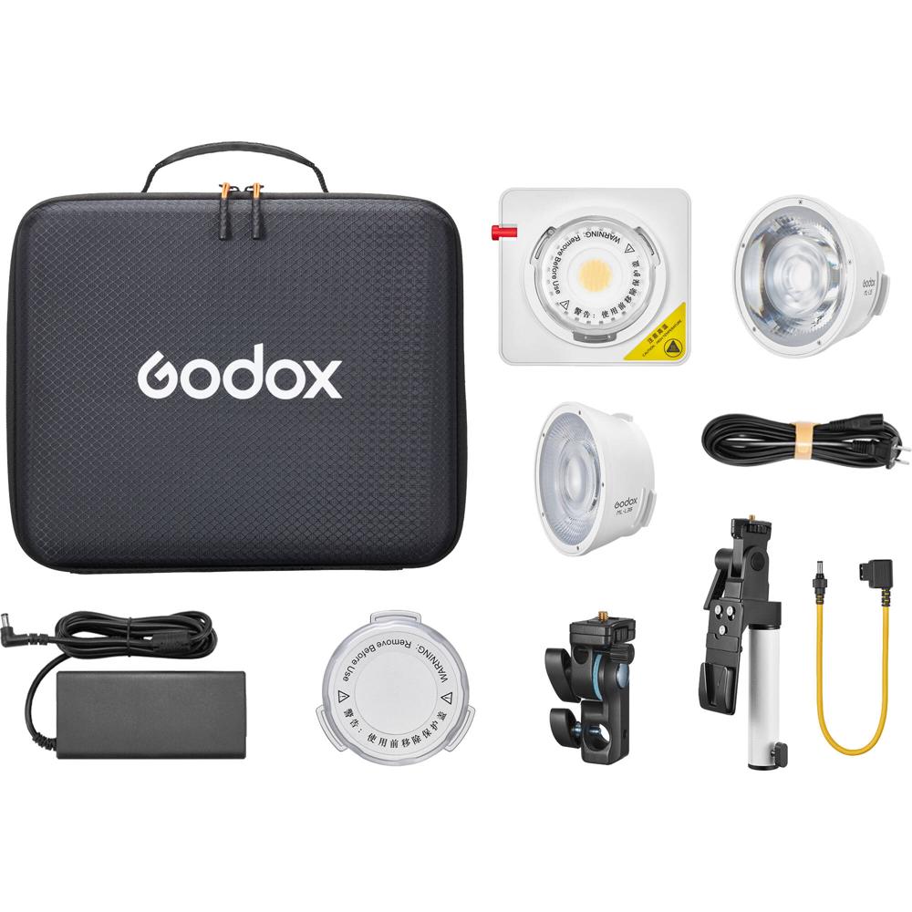 Godox ML100Bi Luz LED Portátil Bi-Color con Kit de Lente de 36° y Mango V-Mount