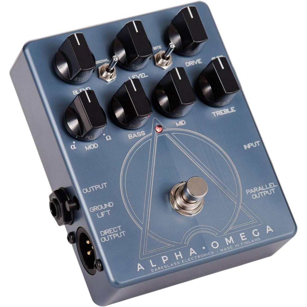 Darkglass Electronics Alpha·Omega Pedal de Distorsión para Bajo con Circuitos Dual de Di