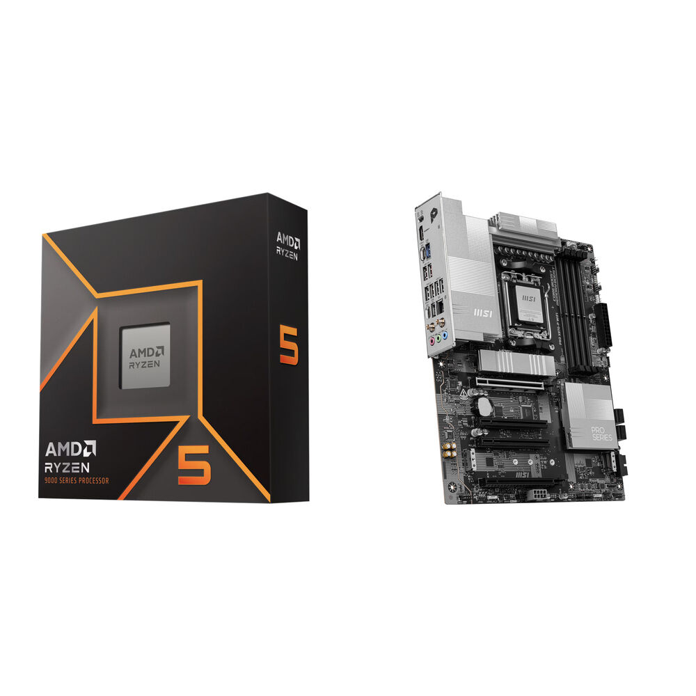 AMD Ryzen 5 9600X Procesador 3.9 GHz 6-Core con Placa Base MSI PRO X870-P WIFI ATX