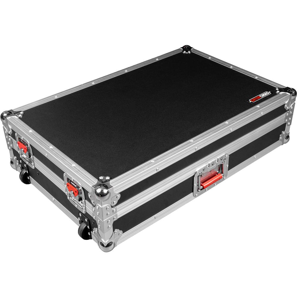 Gator Flight Case para Controlador DJ Pioneer DDJ-REV7 con Plataforma Deslizante y Ruedas
