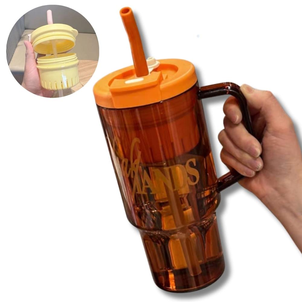 Tomatodo Portátil Modelo Shake Hands de 1200 ml Naranja   723AM08