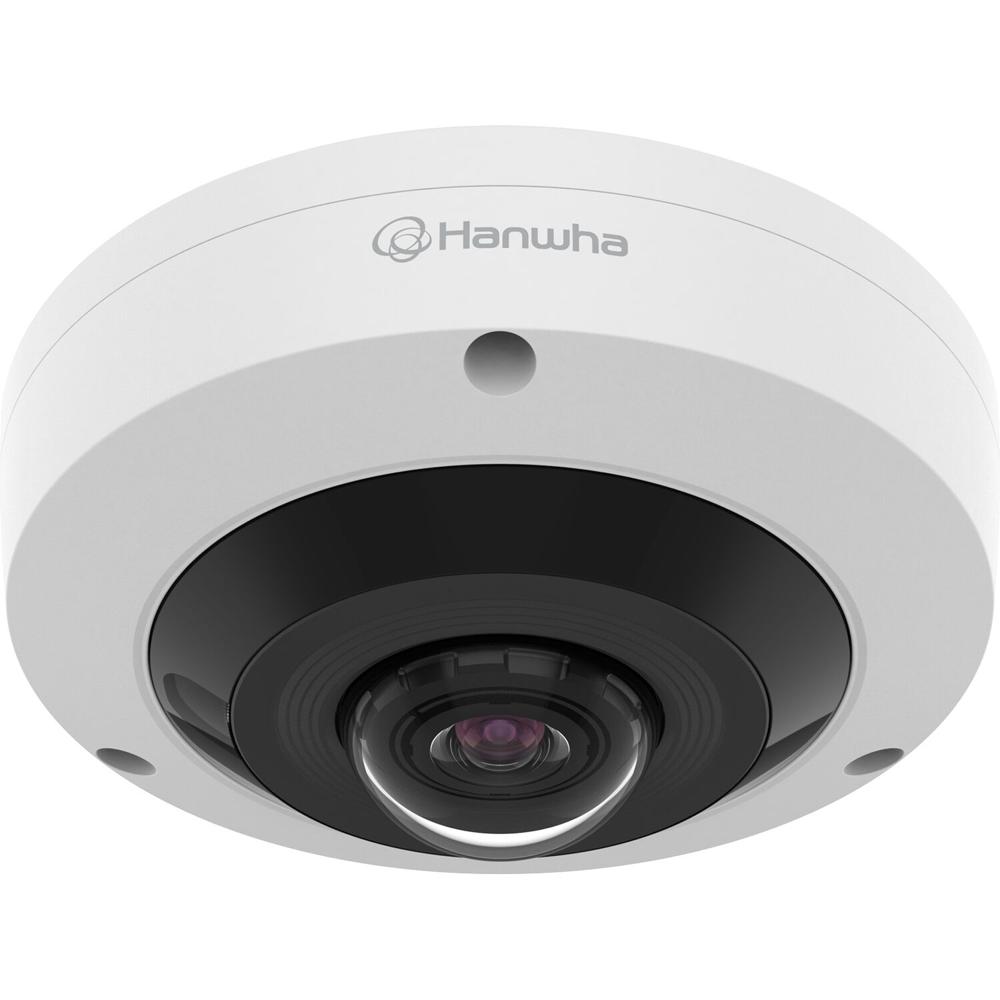 Hanwha Vision HCF-8011RV Cámara Fisheye Dome 5MP para Exterior con Visión Nocturna, IP66