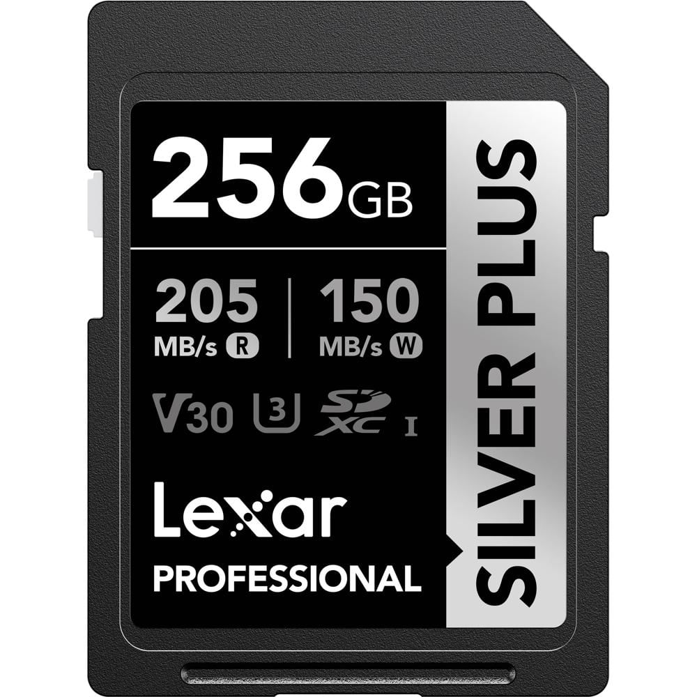 Lexar Tarjeta de Memoria SDXC 256GB Professional SILVER PLUS UHS-I V30 U3