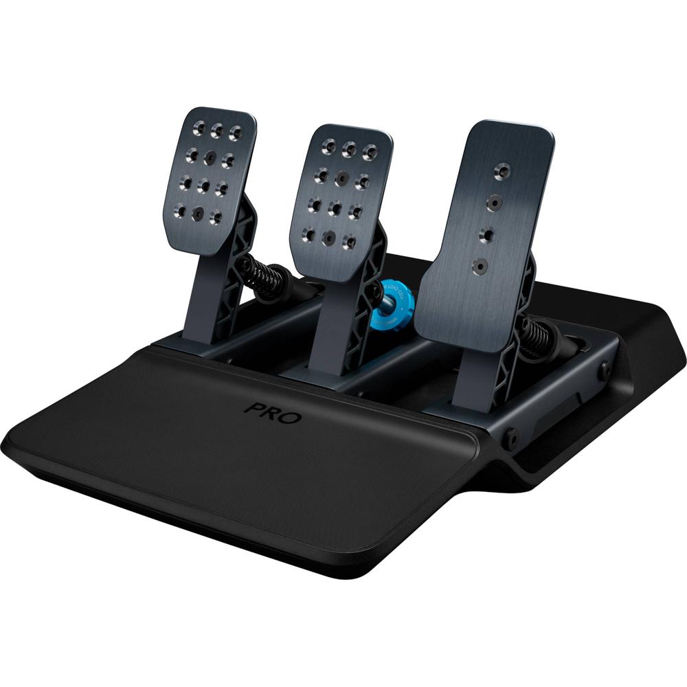 Logitech G PRO Racing Pedals - Pedales de Simulación de Carreras con Célula de Carga, Pe
