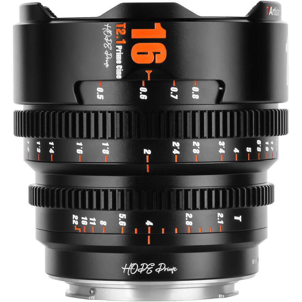 7Artisans Lente Cine 16mm T2.1 Hope S35 para Canon RF - Ligera, Apertura T2.1, Diseño Com