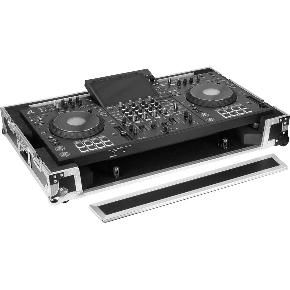 Odyssey Flight Effects Case para AlphaTheta XDJ-AZ con Tapa Transparente y Ruedas Esquinas