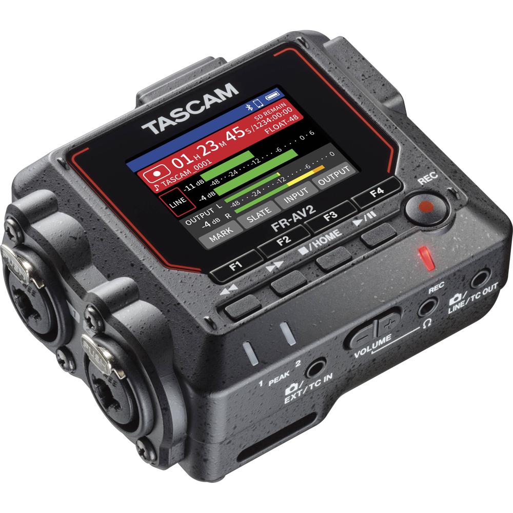 TASCAM FR-AV2 Grabador de Campo Compacto 32-Bit Float con Generador de Timecode y Entradas