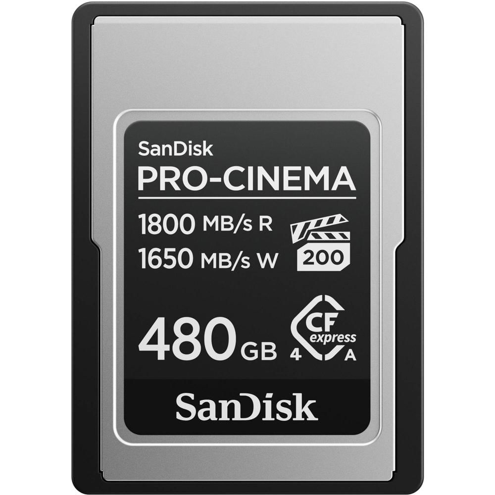 SanDisk PRO-CINEMA CFexpress Type A 480GB - Velocidades de lectura hasta 1800 MB/s y escri