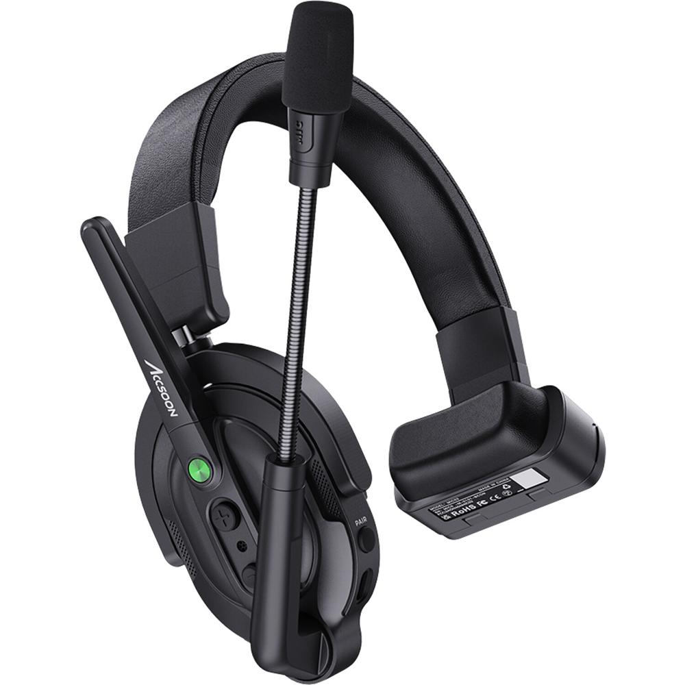 Accsoon CoMo Headset Inalámbrico para Intercomunicador - Alcance de 1300' - Micrófono Aj