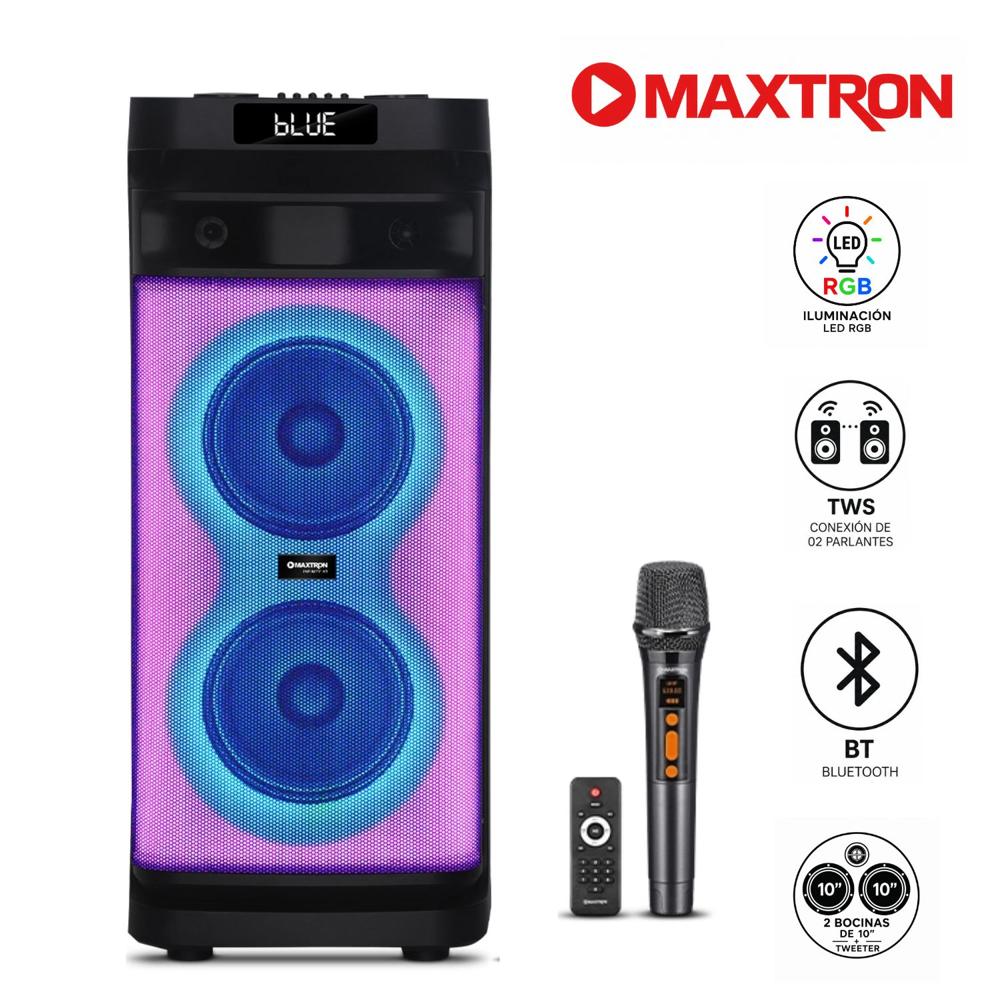 Torre de Sonido Maxtron Infinity XT MX 1038 PRO Boufer 10 pulgadas
