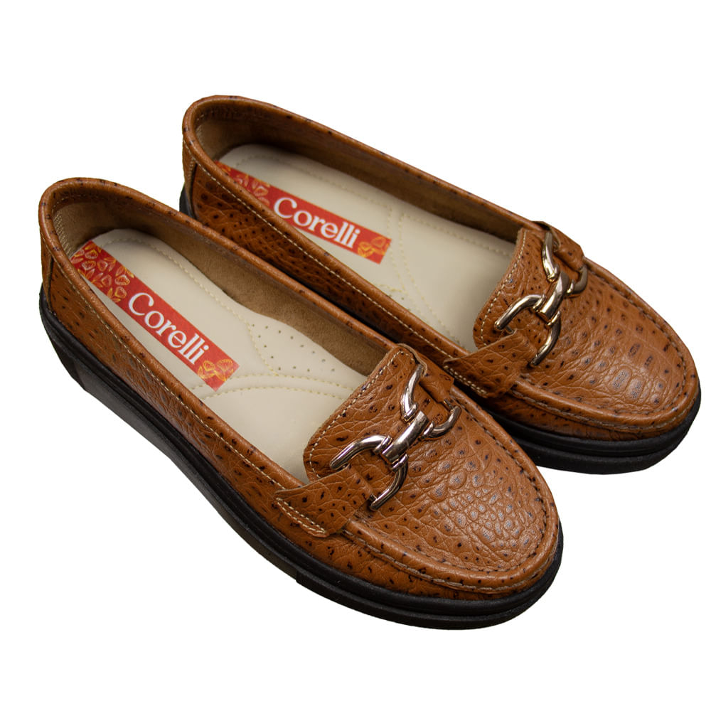 Mocasin Plataforma Mujer Corelli Gianella Tortuga Natural Talla 36