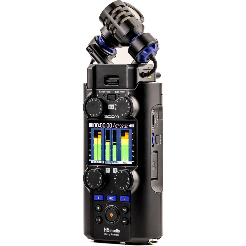 Zoom H5studio Grabadora Portátil 4-Track con Grabación 32-Bit Float y Micrófono Estére