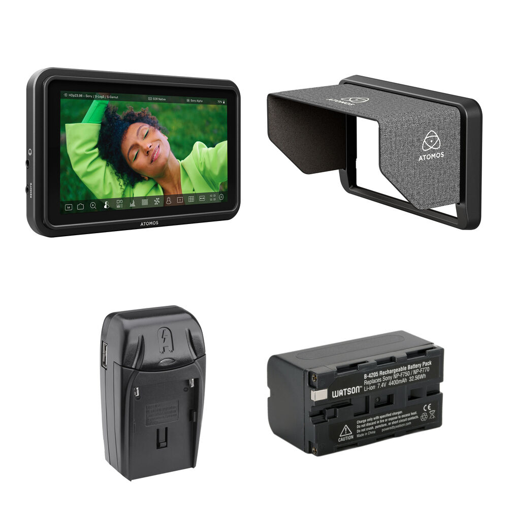 Atomos Monitor Shinobi II 5.2"" HDMI HDR con Batería y Cargador
