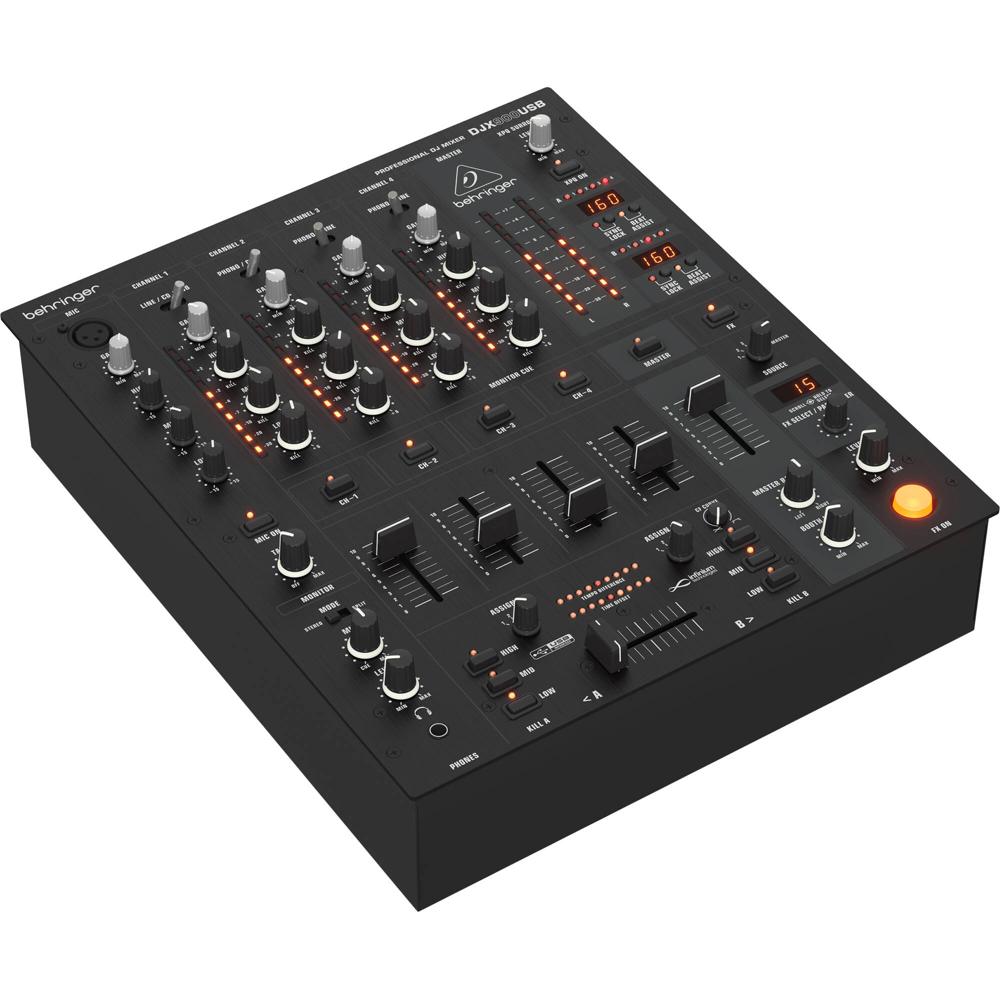 Behringer DJX900USB Mezclador DJ Profesional de 5 Canales con Crossfader Óptico Infinium,