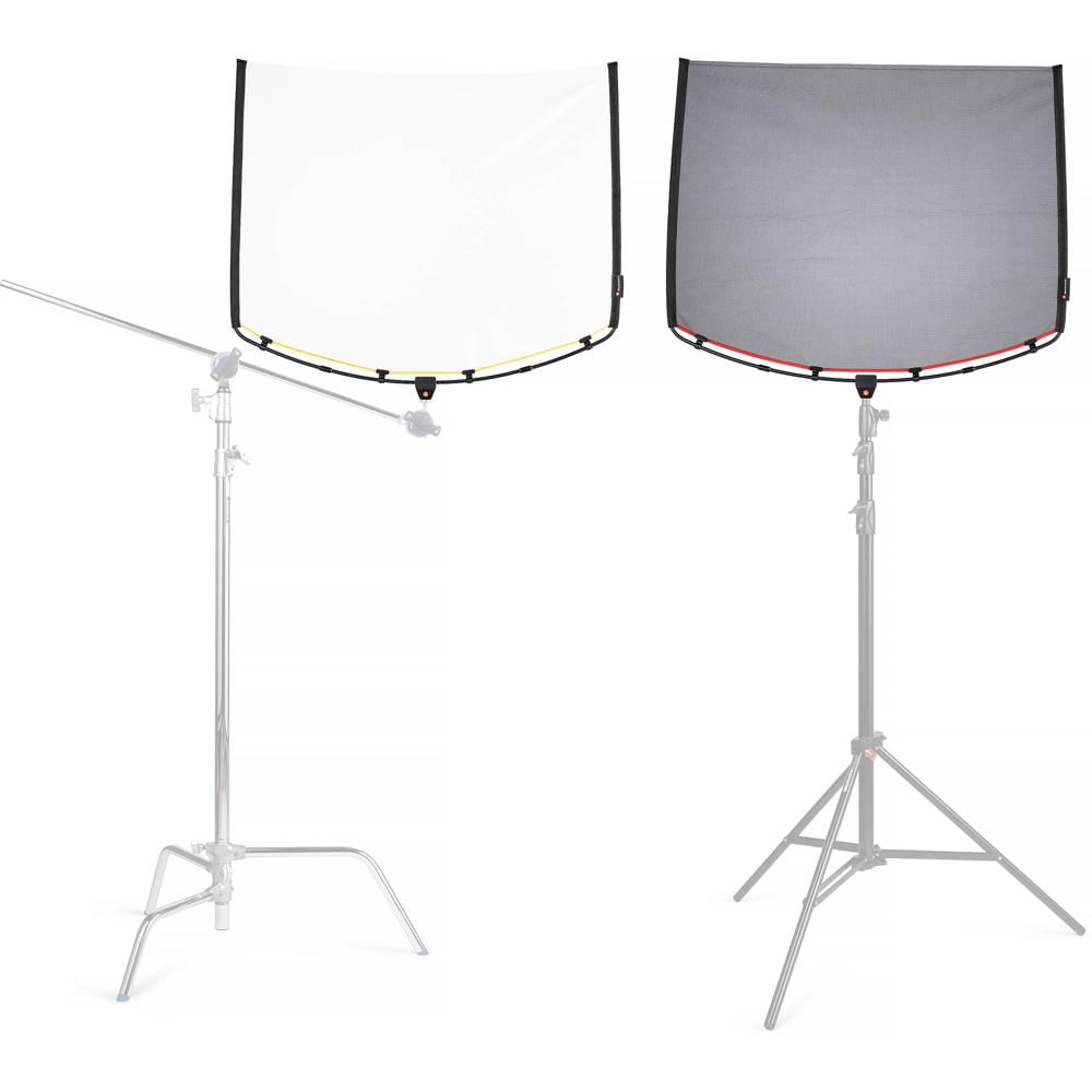 Manfrotto Rapid Flag Kit 18 x 24"" - Incluye Single Net 0.6-Stop, Double Net 1.3-Stop, Arti