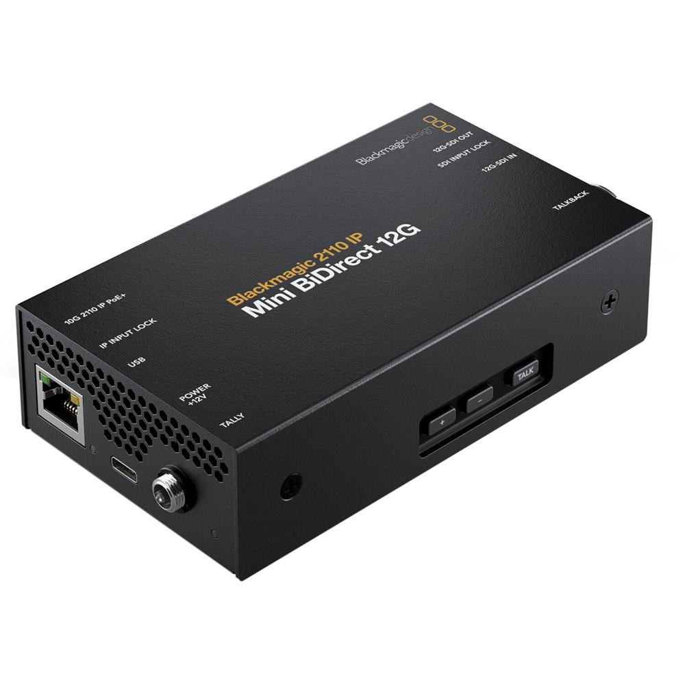 Blackmagic Design 2110 IP Mini BiDirect 12G Converter - Conversor 12G-SDI a SMPTE-2110 IP,