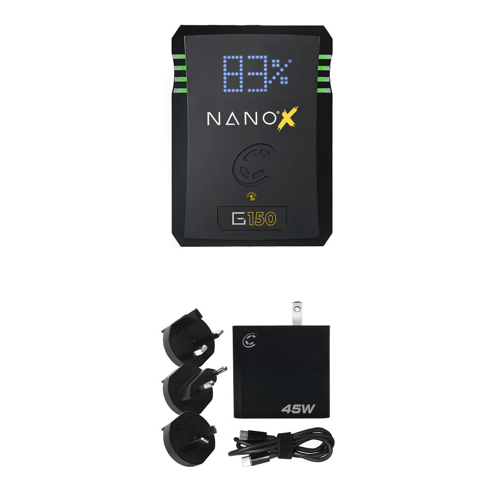 Core SWX NANO X Batería 150Wh con Cargador Rápido USB-C 45W (Gold Mount)
