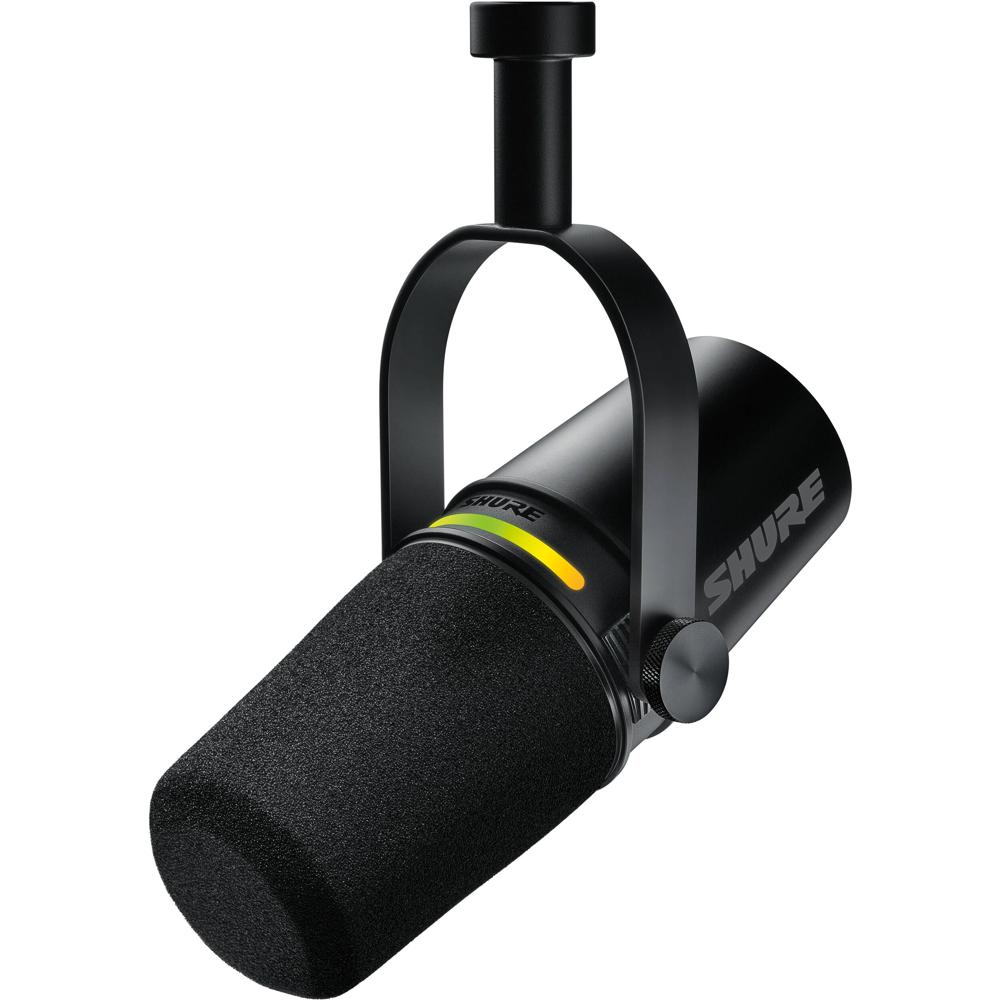 Shure MV7+ Mic Podcast XLR/USB, Dinámico, Cardioide, USB-C, 48 kHz/24-Bit, Panel Táctil