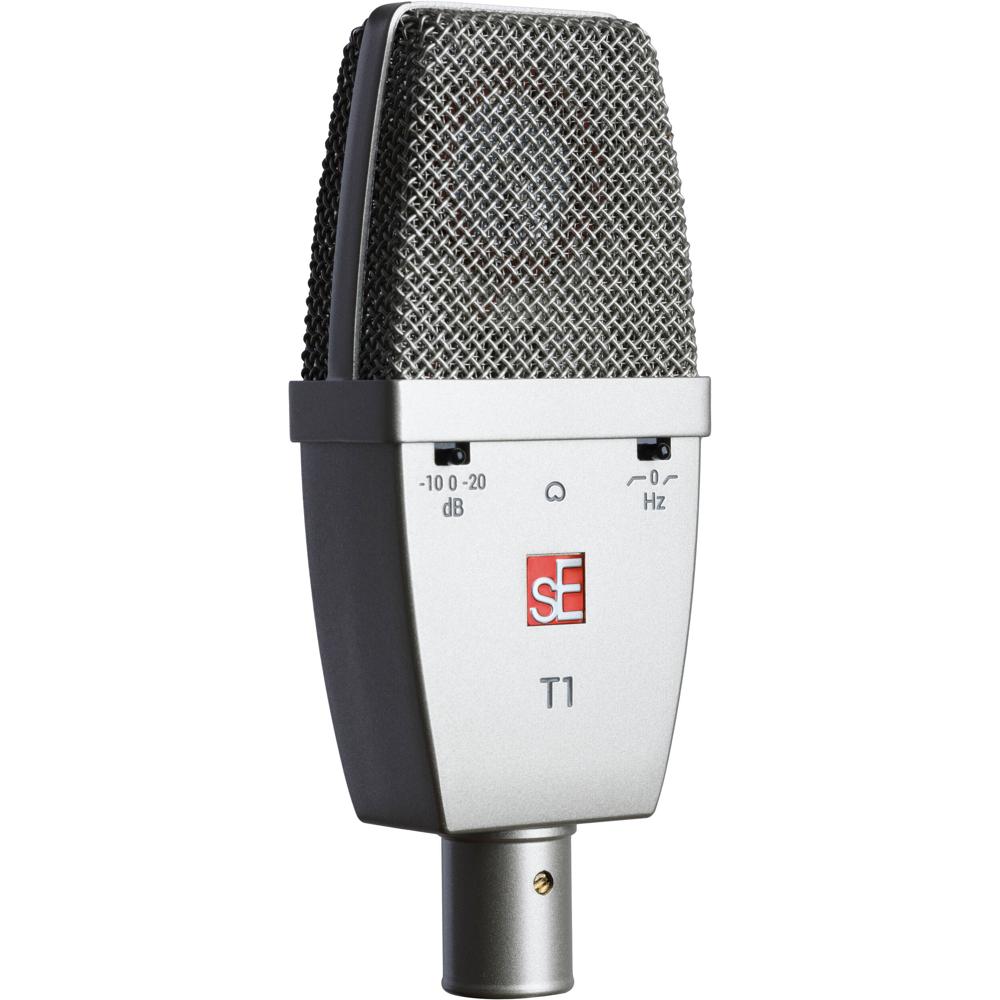 sE Electronics T1 Micrófono de Condensador de Diafragma Grande Cardioide 1"" con Filtro de