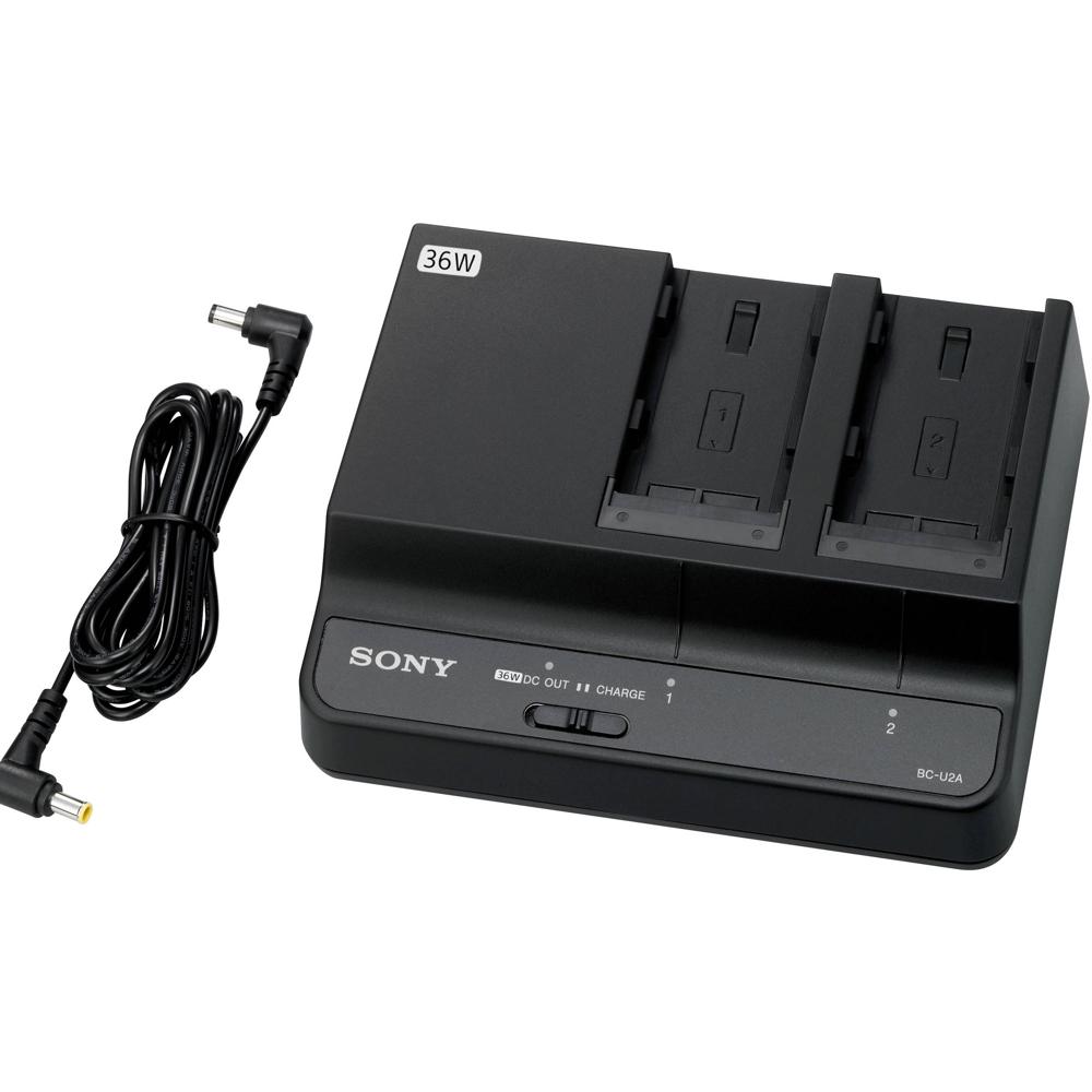 Sony Cargador Doble de Baterías BP-U para Baterías BP-U30, BP-U60 y BP-U90
