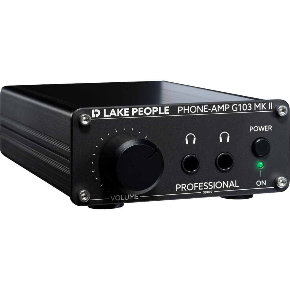 Lake People G103-S MKII Amplificador de Auriculares 2 Canales, Soporta Auriculares de 8 a