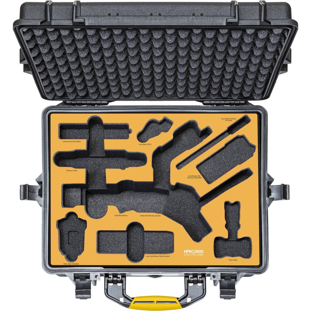HPRC Maleta Dura RS3-2600-01 para DJI RS 3 Pro Combo - Resistente al Agua IP67, Interior d