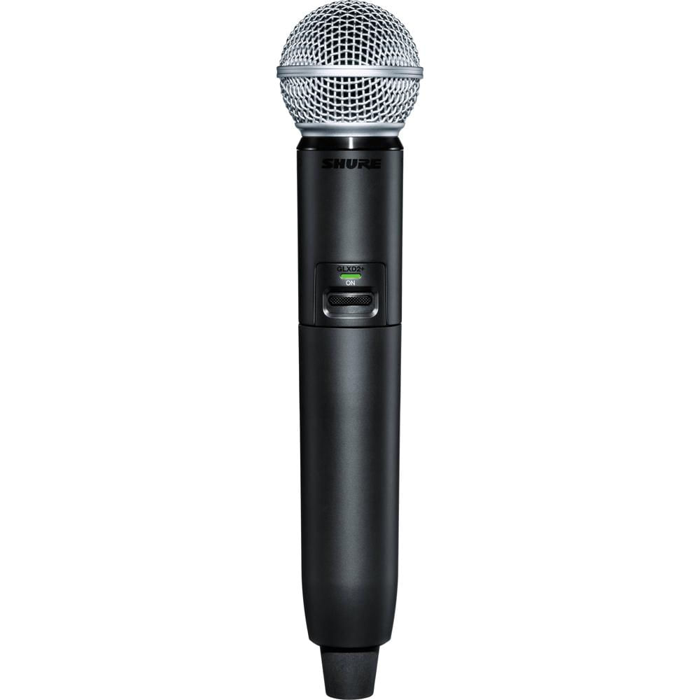 Shure GLXD2+ Transmisor Inalámbrico de Mano con Micrófono SM58, Frecuencias de 2.4 y 5.8