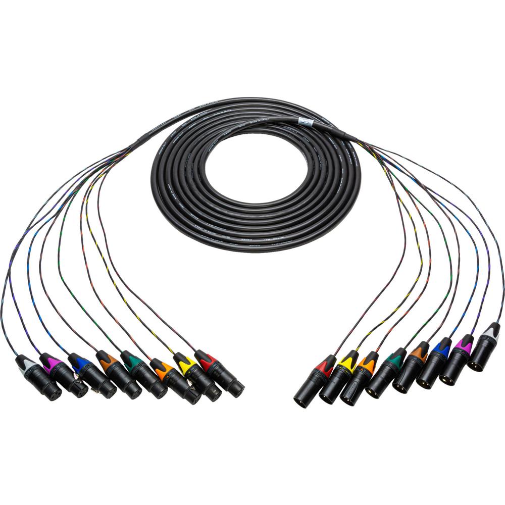 Sescom Cable Snake de Audio XLR 8 Canales 125' con Conectores Neutrik
