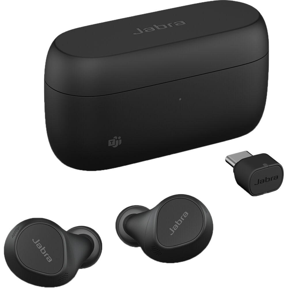 Jabra Evolve2 Buds USB-C MS - Auriculares Intraaurales True Wireless con Cancelación Acti