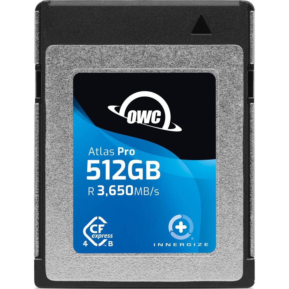 OWC Atlas Pro CFexpress 4.0 Type B 512GB - Velocidades de lectura hasta 3650 MB/s y escrit
