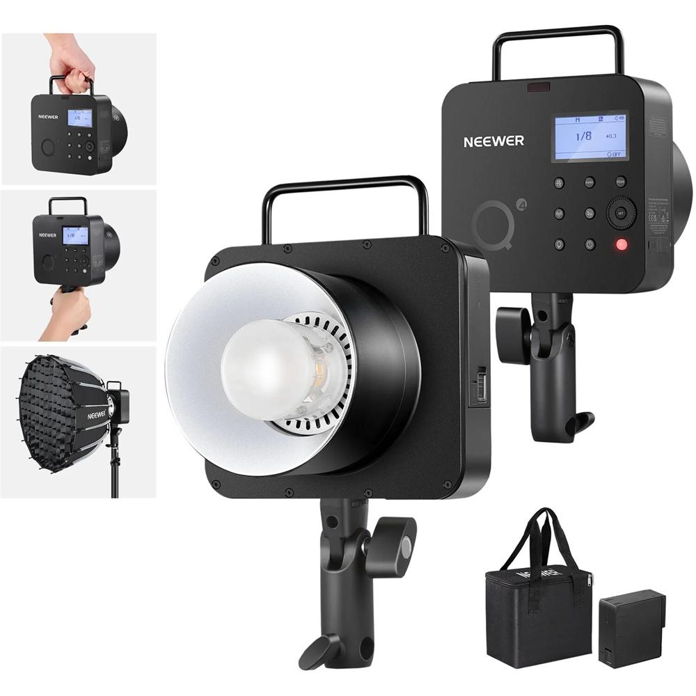 Neewer Q4 TTL Flash Strobe 400Ws, Monolight Compact con Sistema Inalámbrico 2.4 GHz, Modo