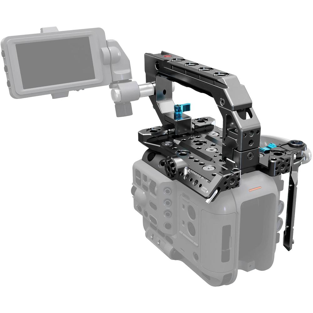 Kondor Blue Cámara Cage Modular con Mango Superior Trigger para Sony FX6 - Color Gris Esp