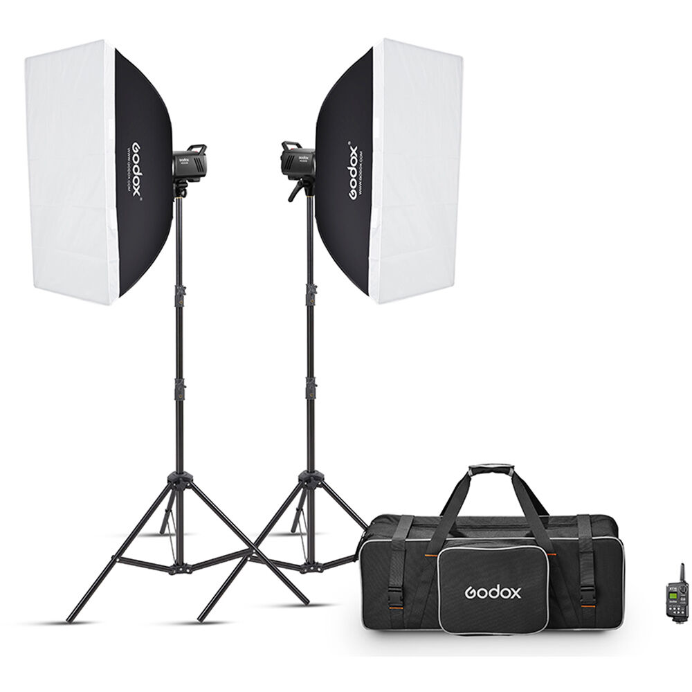 Godox MS300-V Kit de Flash Estudio Monolight con 2 Luces de 300Ws y Accesorios