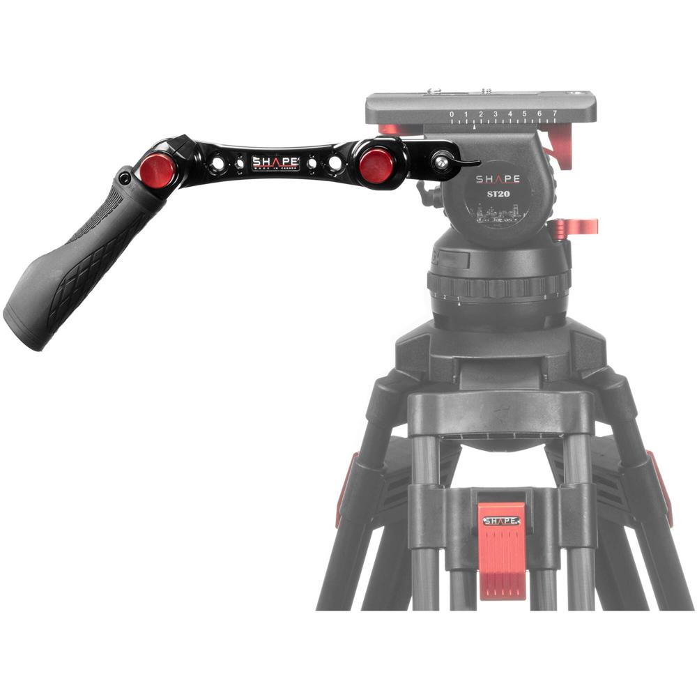 SHAPE Tripod Pan Handle ST Series - 360° Rotación, 13.5"" Longitud, Agarre de Goma