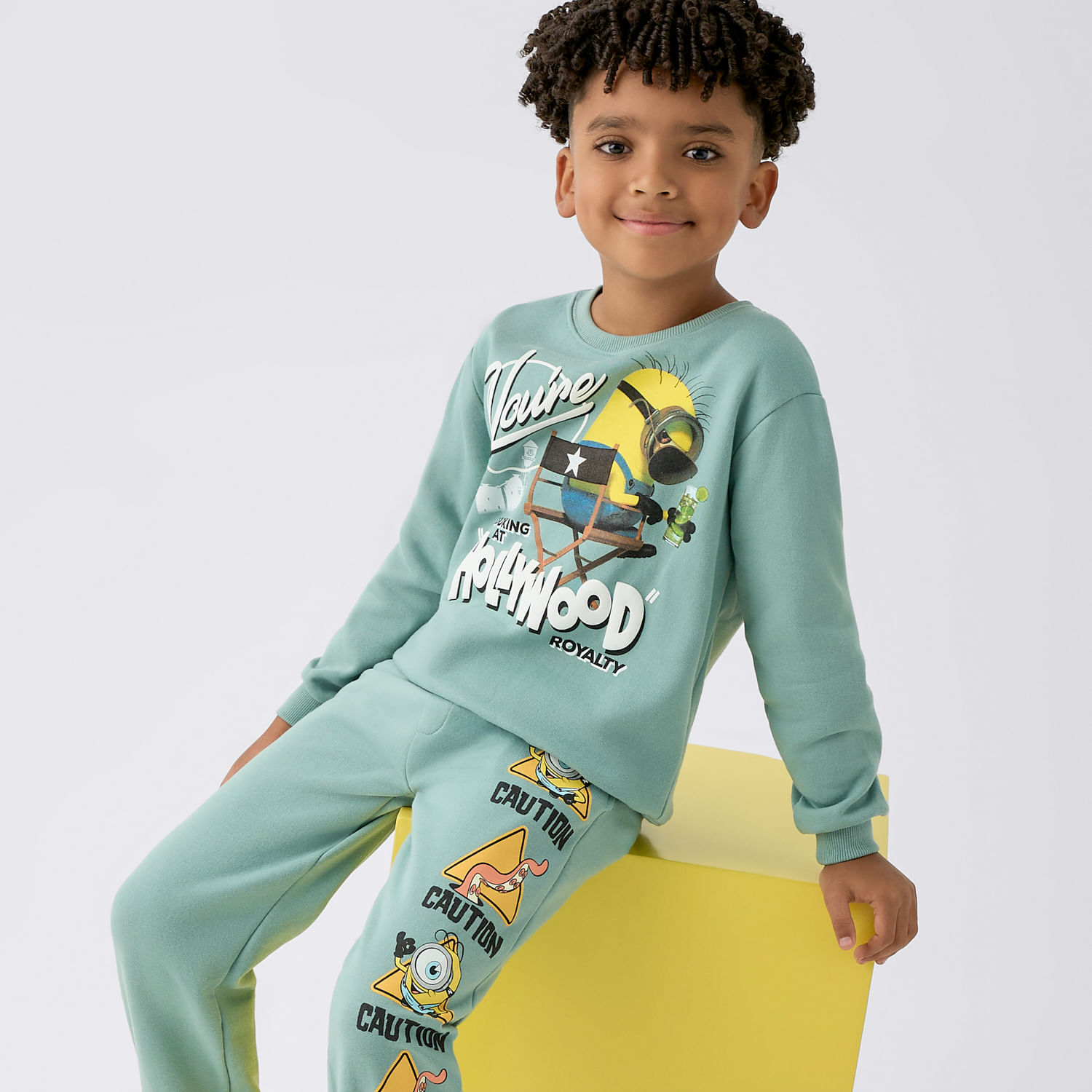 Polera Minions Niño Print Franela