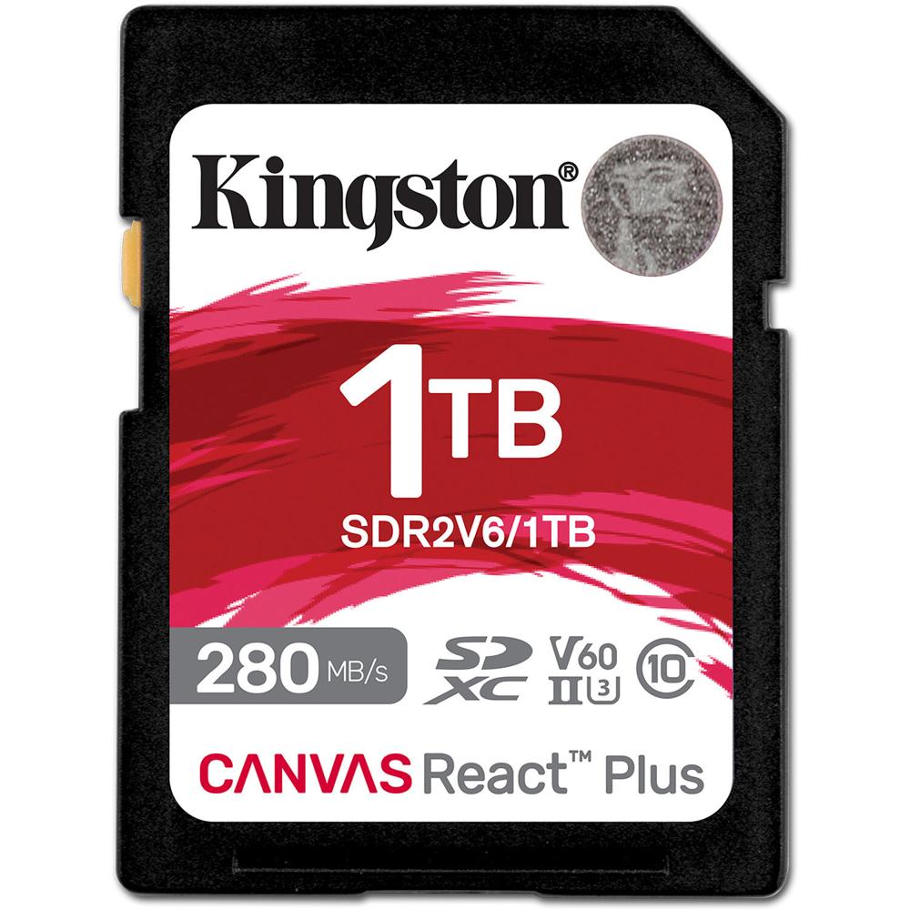 Kingston Tarjeta de Memoria SDXC Canvas React Plus 1TB UHS-II V60 280 MB/s