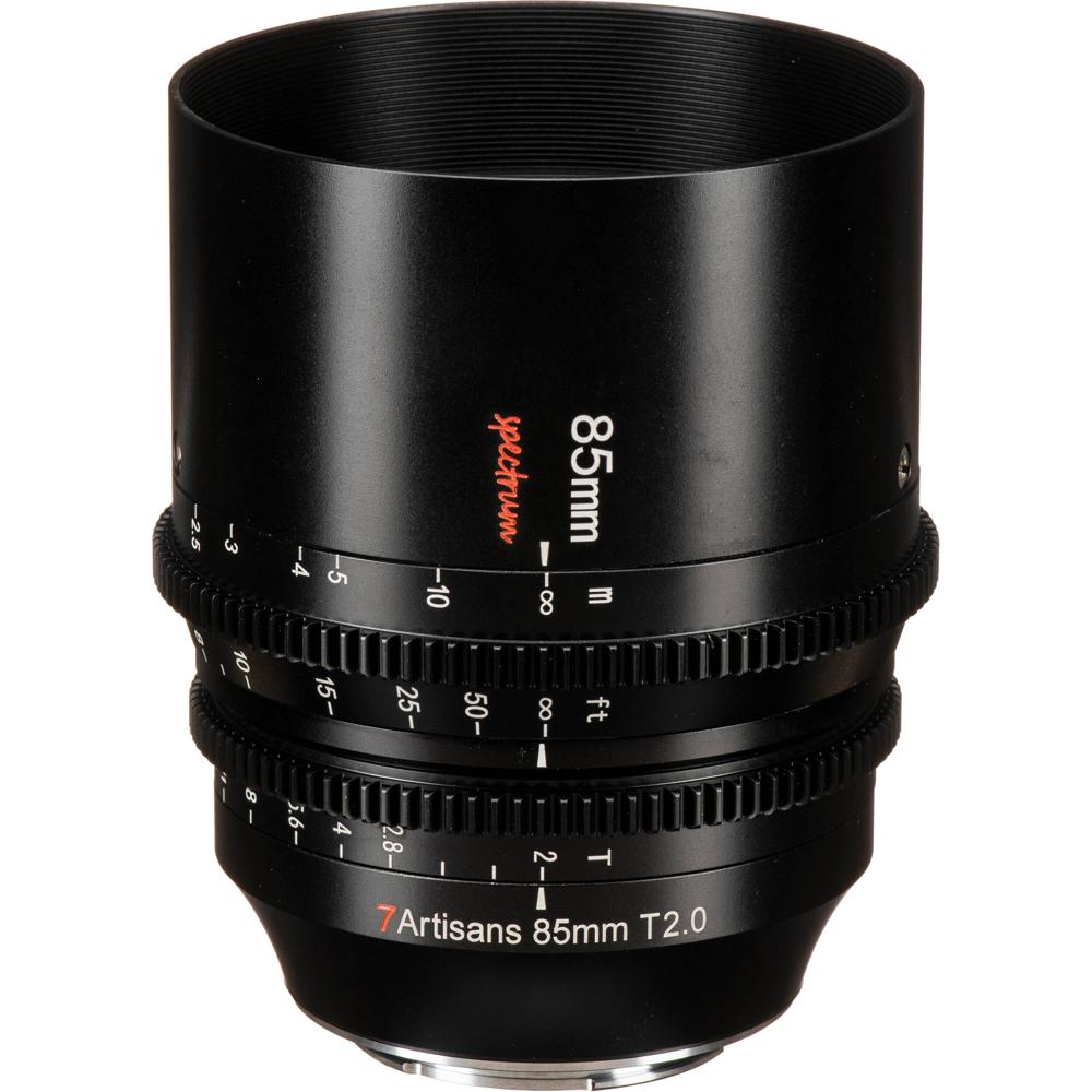 7Artisans Lente Cine 85mm T2.0 Spectrum Prime E Mount - Apertura T2, 28.4° de Ángulo de