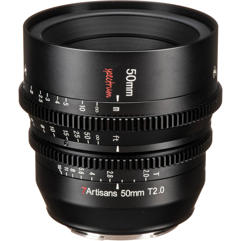 7Artisans Lente Cine 50mm T2.0 Spectrum Prime para Montura Z - Apertura T2, 82mm Filtro, 1