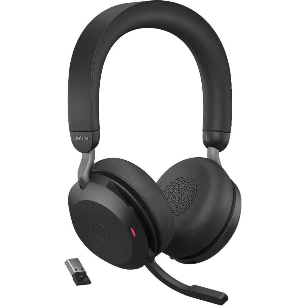 Jabra Evolve2 75 UC Auricular Inalámbrico con Cancelación de Ruido Activa - Negro, 36 Ho