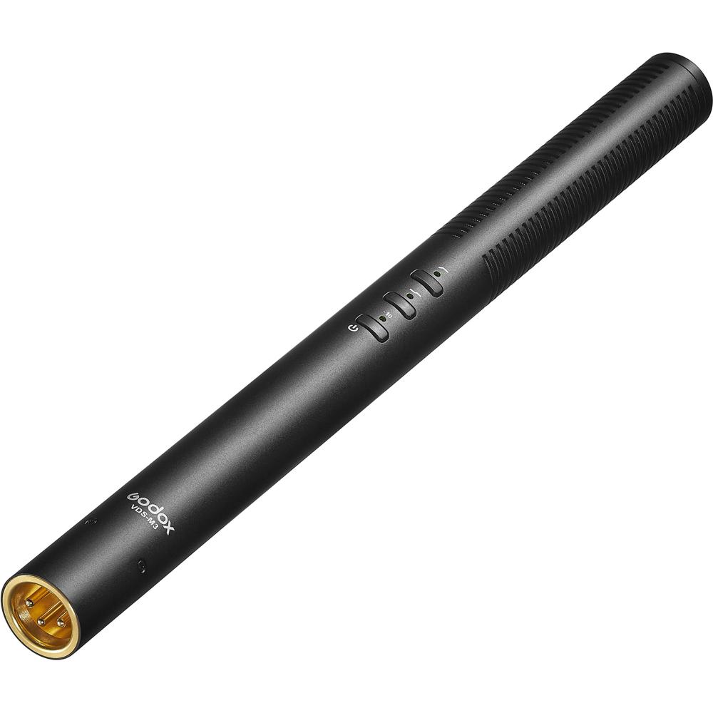 Godox VDS-M3 Micrófono Shotgun Supercardioide con Batería Recargable, XLR y Filtro de Pa