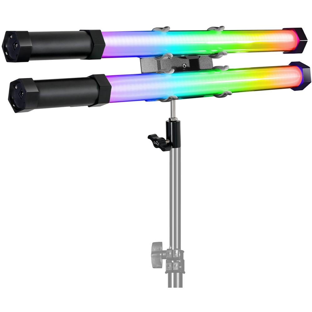 GVM BD-60 Kit de Luces LED RGB de 21.8"" (2 Piezas) con Control Remoto Bluetooth y Efectos