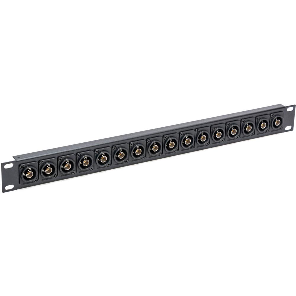 My Custom Shop Patch Panel 16 Puertos 75-Ohm 12G-SDI BNC (1 RU) - Conectores Canare, DiseÃ