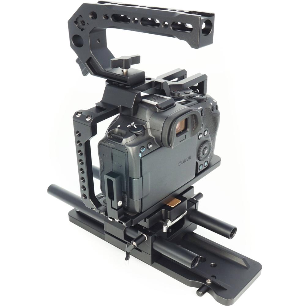 CAME-TV Kit de Jaula para Cámara de 6 Piezas para Canon EOS R5/R6 con Manija Superior y P