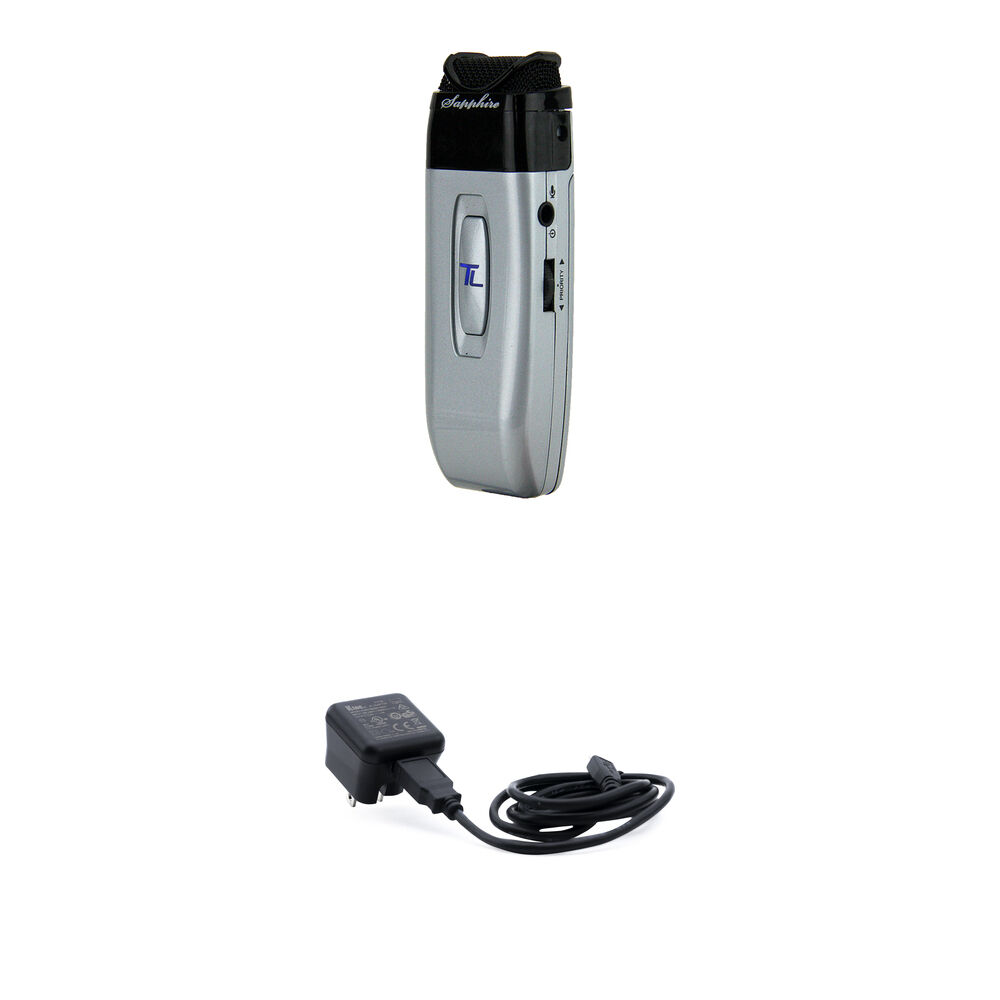 TeachLogic IRT-60N Micrófono Infrarrojo Unidireccional con Cargador de Pared - Batería R